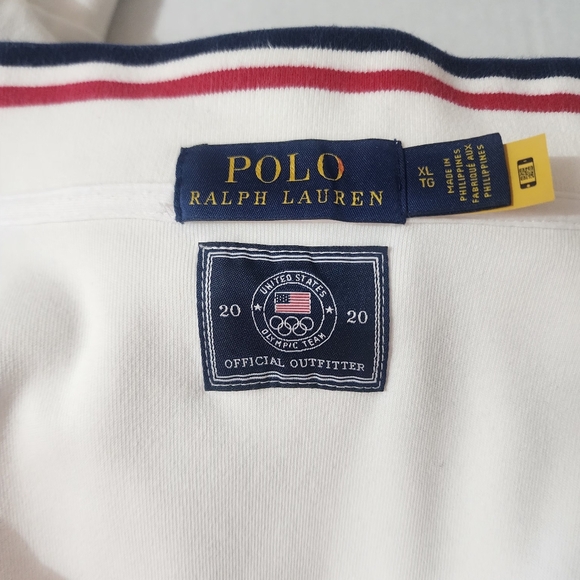 Polo Ralph Lauren Men USA Olympic Team 2020 Full Zip Jacket White XL - Picture 4 of 10